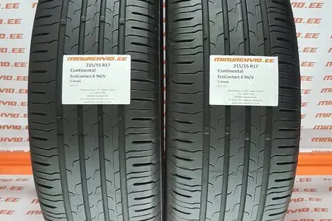 Used summer tire 215/55R17 Continental EcoContact 6 94/V