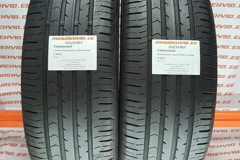 Used summer tire 215/55R17 Continental ContiPremiumContact 5 94/W ContiSeal