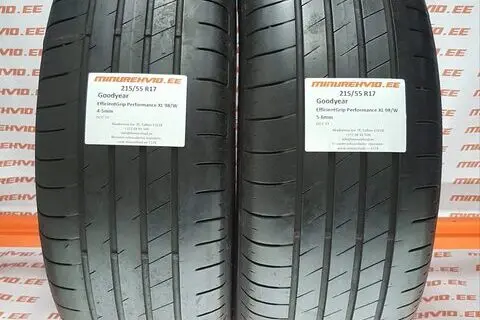 Used summer tire 215/55R17 GoodYear EfficientGrip Performance XL 98/W