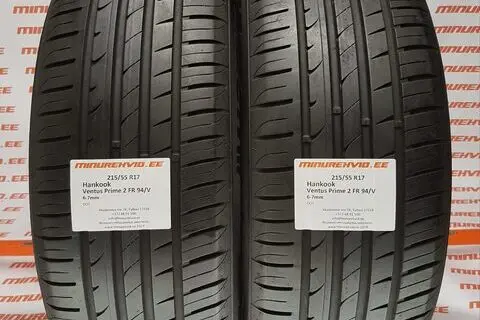 Used summer tire 215/55R17 Hankook Ventus Prime 2 FR 94/V