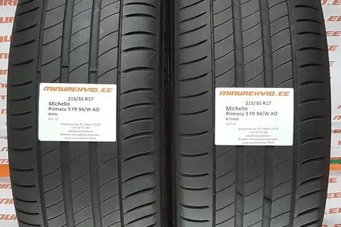 Used summer tire 215/55R17 Michelin Primacy 3 FR 94/W
