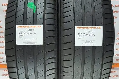 Used summer tire 215/55R17 Michelin Primacy 3 FR XL 98/W