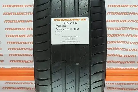Used summer tire 215/55R17 Michelin Primacy 3 FR XL 98/W
