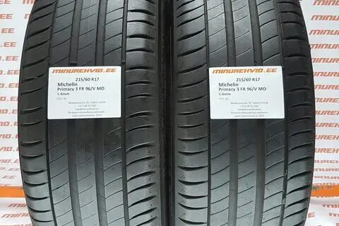 Kasutatud suverehv 215/60R17 Michelin Primacy 3 FR 96/V MO