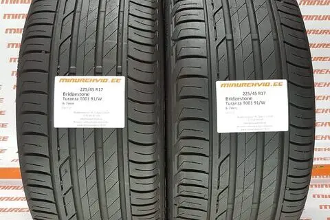 Kasutatud suverehv 225/45R17 Bridgestone Turanza T001 91/W