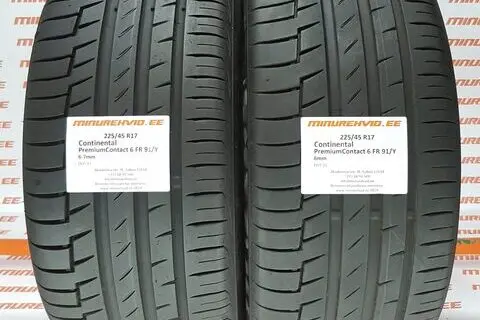 Kasutatud suverehv 225/45R17 Continental PremiumContact 6 FR 91/Y