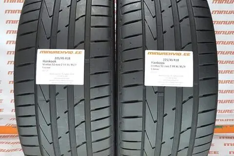 Подержанный летняя шина 225/45R18 Hankook Ventus S1 Evo 2 FR XL 95/Y