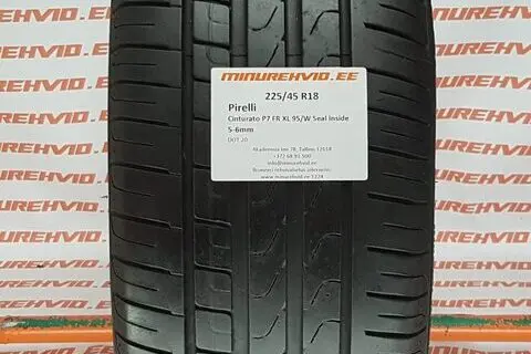 Подержанный летняя шина 225/45R18 Pirelli Cinturato P7 FR XL 95/W Seal Inside