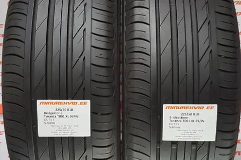 Подержанный летняя шина 225/50R18 Bridgestone Turanza T001 XL 99/W *