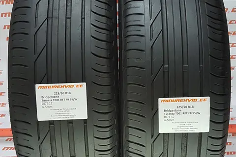 Подержанный летняя шина 225/50R18 Bridgestone Turanza T001 RFT FR 95/W