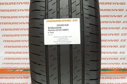 Used summer tire 225/60R18 Bridgestone Alenza H/L33 100/H