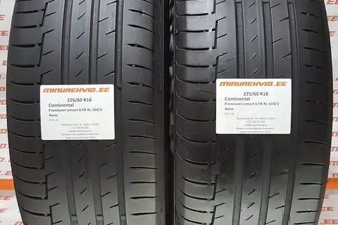 Used summer tire 225/60R18 Continental PremiumContact 6 FR XL 104/V