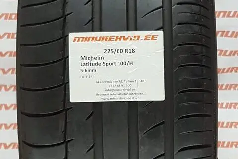 Used summer tire 225/60R18 Michelin Latitude Sport 100/H