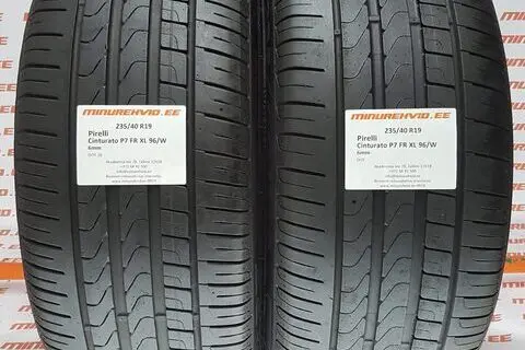 Подержанный летняя шина 235/40R19 Pirelli Cinturato P7 FR XL 96/W/