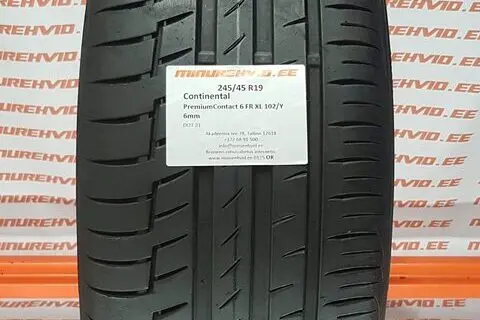 Kasutatud suverehv 245/45R19 Continental PremiumContact 6 FR XL 102/Y