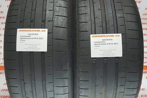 Used summer tire 225/30R20 Continental SportContact 6 FR XL 85/Y