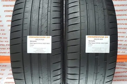 Used summer tire 245/45R20 Michelin Pilot Sport 4 FR XL 103/Y NFO