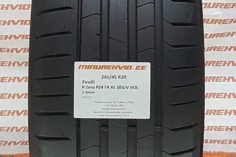 Used summer tire 245/45R20 Pirelli P Zero PZ4 FR XL 103/V VOL