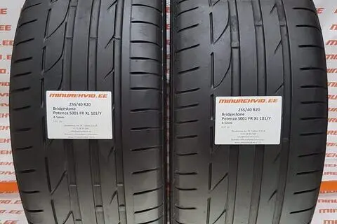 Used summer tire 255/40R20 Bridgestone Potenza S001 FR XL 101/Y
