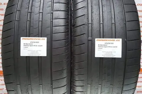Used summer tire 275/50R20 Bridgestone Potenza Sport FR XL 113/W