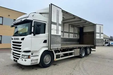 Scania G490 6X2 EURO6 + RETARDER + SIDE OPENING + CARRIER SUPRA 1250 MT, 2015, 360 kW, diesel, automatic