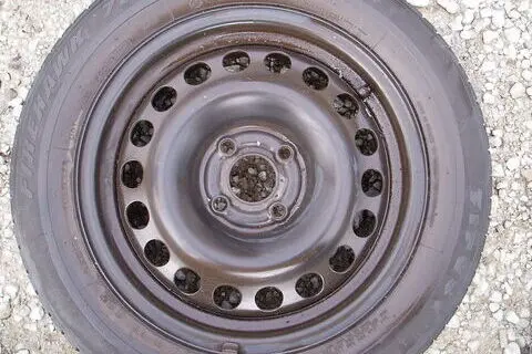 Used alloy wheel+summer tire 195/60R15,