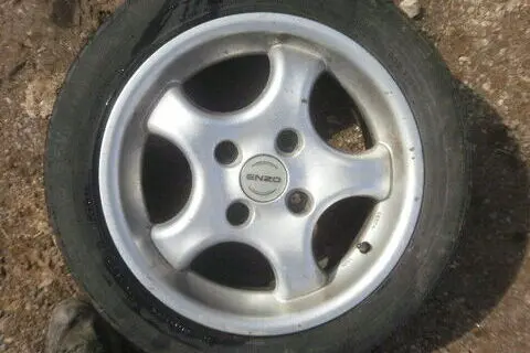 Used steel wheel+summer tire 195/55R15, ENZO
