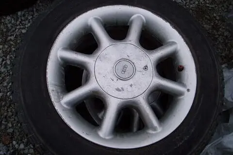 Used steel wheel+studded tire 165/65R15, Bbs