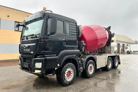 MAN TGS 35.480 8X4 EURO6 + INTERMIX 8,5M3 + FULL STEEL, 2017, 353 kW, diesel, automatic