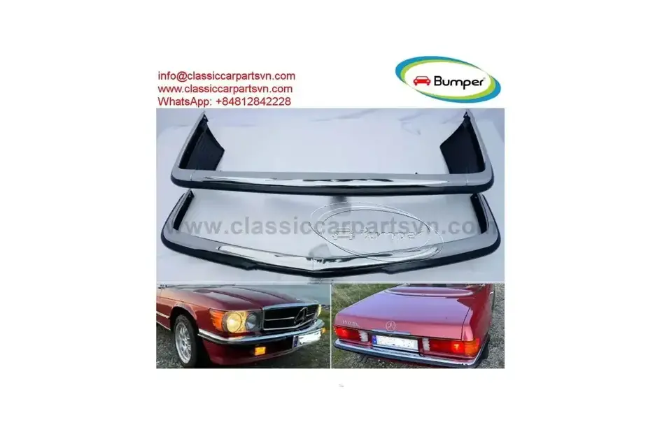 Mercedes Benz EU R107 C107 W107 (1971-1989) full set bumpers