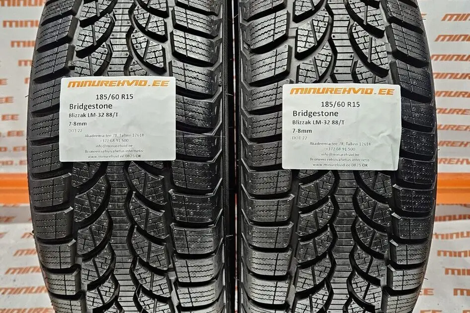 Kasutatud lamellrehv 185/60R15 Bridgestone Blizzak LM-32 88/T