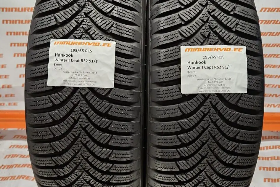 Kasutatud lamellrehv 195/65R15 Hankook Winter I Cept RS2 91/T