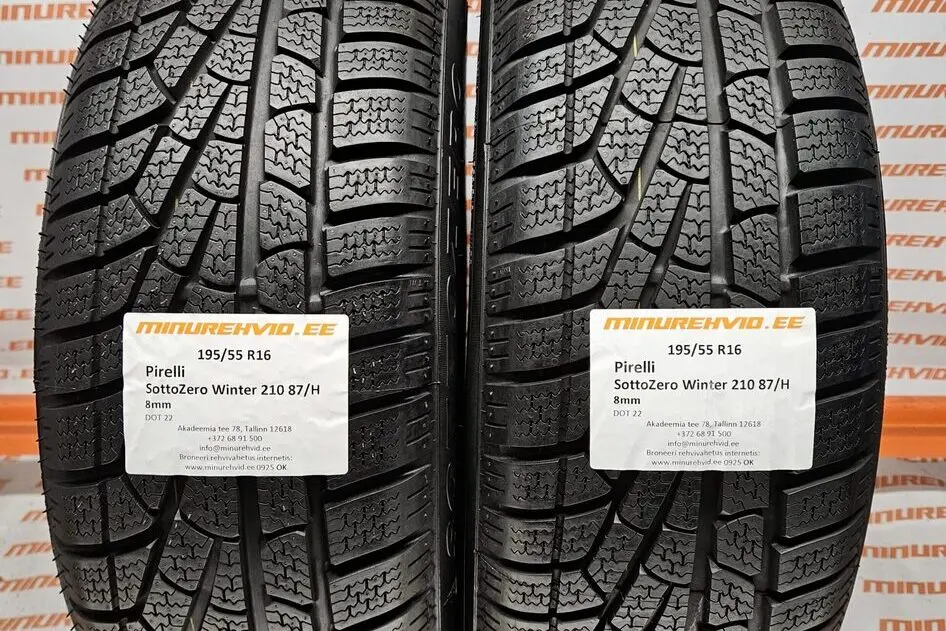 Kasutatud lamellrehv 195/55R16 Pirelli SottoZero Winter 210 87/H