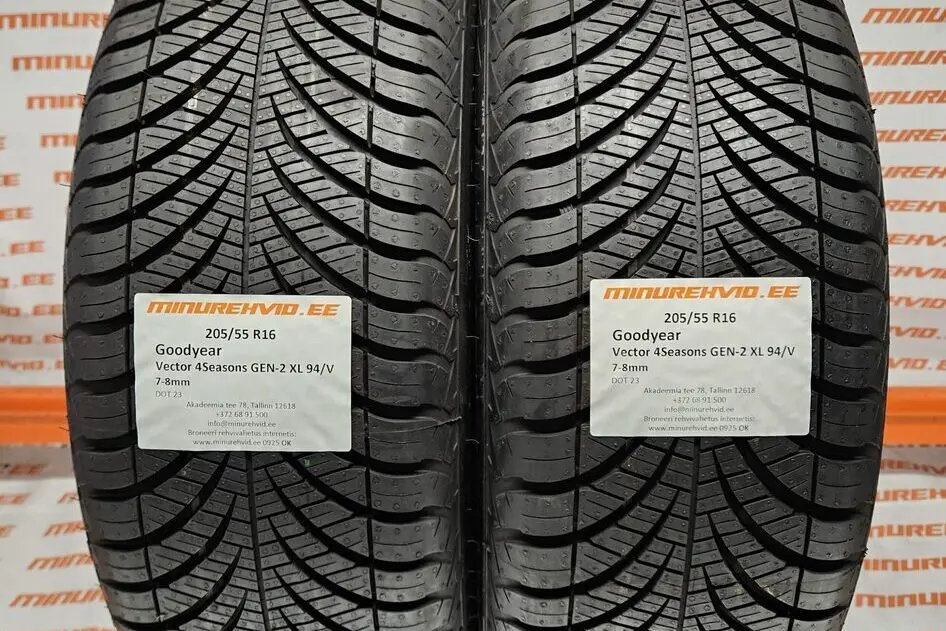 Kasutatud lamellrehv 205/55R16 GoodYear Vector 4Seasons GEN-2 XL 94/V