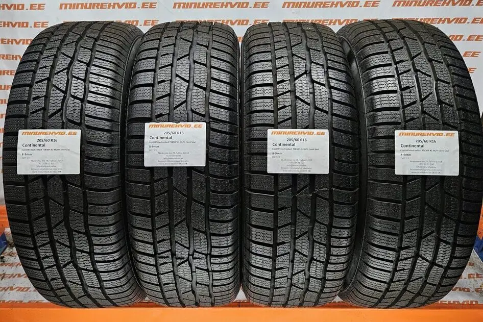 Kasutatud lamellrehv 205/60R16 Continental ContiWinterContact TS830P XL 96/H Conti Seal
