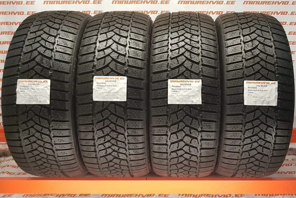 Подержанный нешипованная шина 225/40R18 Firestone Winterhawk 3 FR XL 92/V