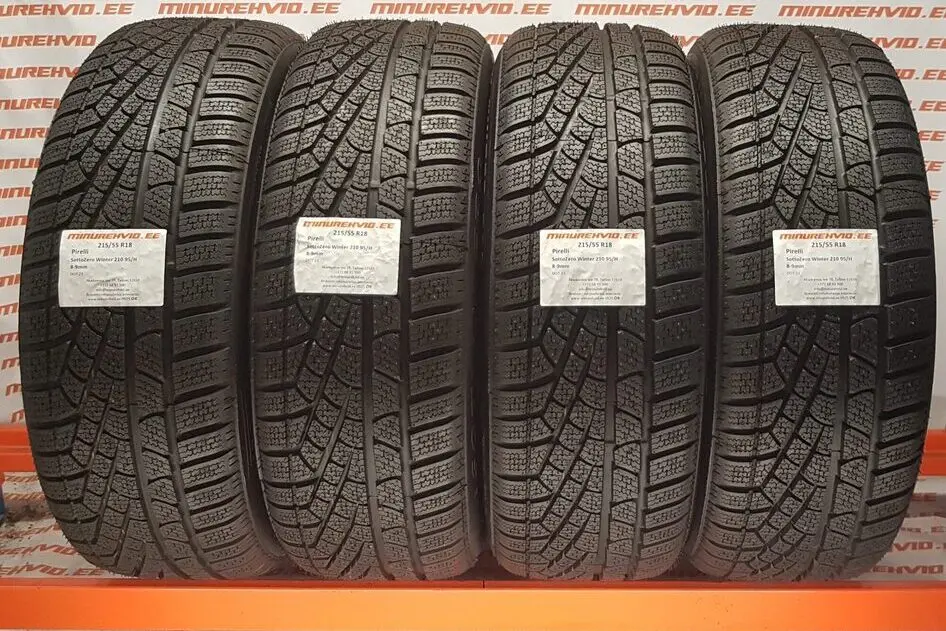 Подержанный нешипованная шина 215/55R18 Pirelli SottoZero Winter 210 Serie II 95/H
