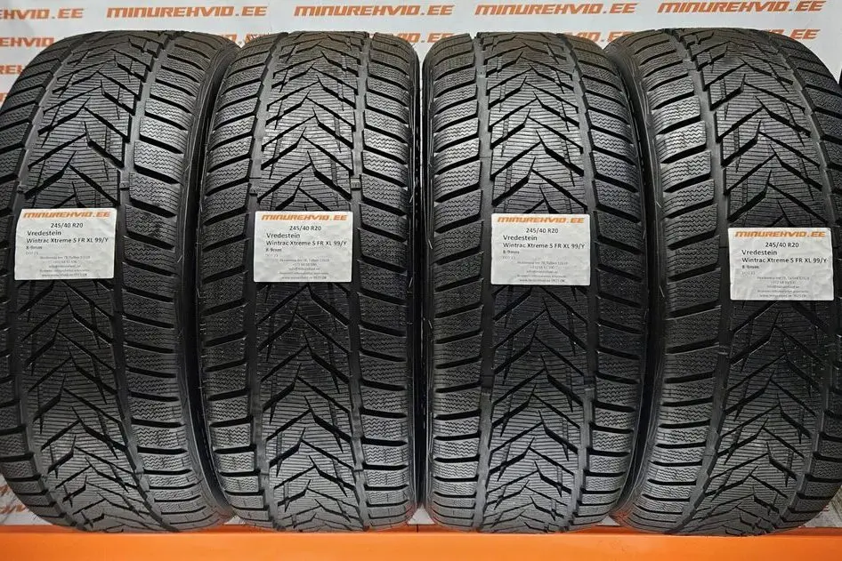 Подержанный нешипованная шина 245/40R20 Vredestein Wintrac Xtreme S FR XL 99/Y