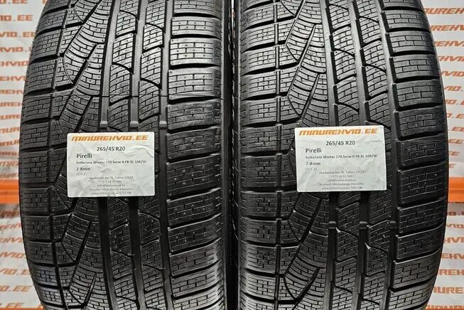 Подержанный нешипованная шина 265/45R20 Pirelli SottoZero Winter 270 Serie II FR XL 108/W