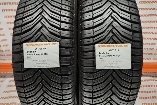 Подержанный нешипованная шина 205/55R16 Michelin CrossClimate XL 94/V