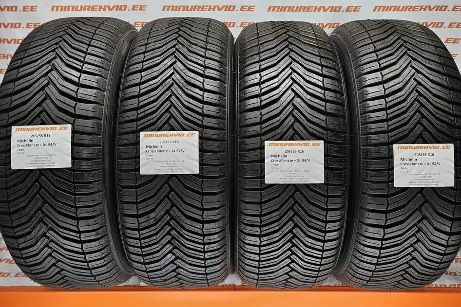 Подержанный нешипованная шина 205/55R16 Michelin CrossClimate + XL 94/V