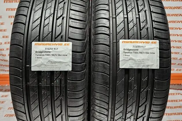 Подержанный летняя шина 215/55R17 Bridgestone Turanza T001 94/V like new