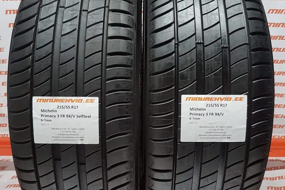 Подержанный летняя шина 215/55R17 Michelin Primacy 3 FR 94/V
