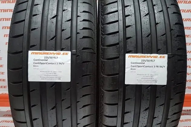 Подержанный летняя шина 225/50R17 Continental ContiSportContact 3 94/V/Y FR/0