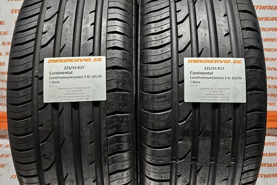 Used summer tire 225/55R17 Continental ContiPremiumContact 2 XL 101/W