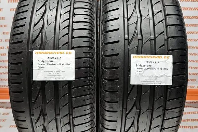 Подержанный летняя шина 235/55R17 Bridgestone Turanza ER300 EcoPia FR XL 103/V