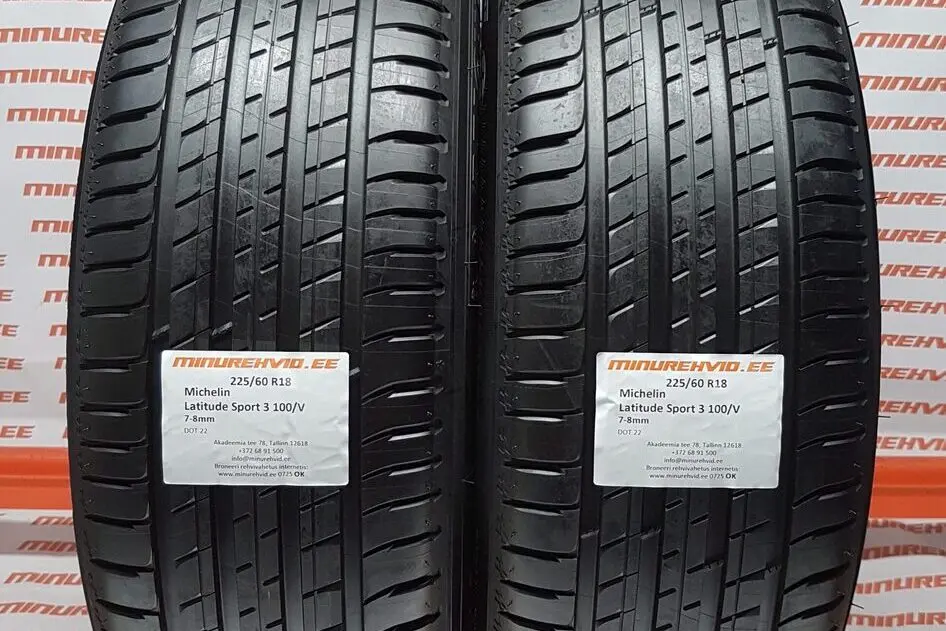 Used summer tire 225/60R18 Michelin Latitude Sport 3 100/V