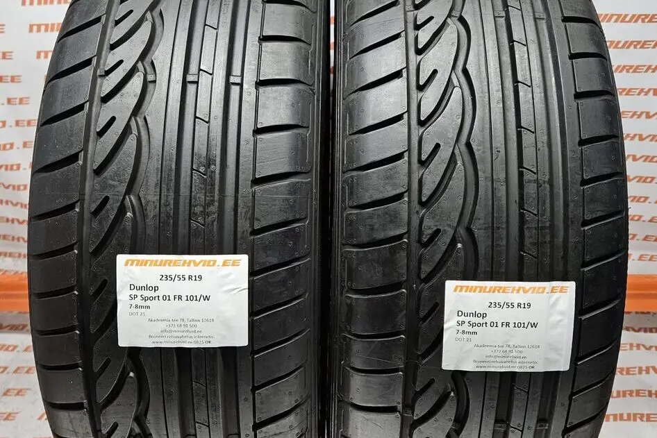 Подержанный летняя шина 235/55R19 Dunlop SP Sport 01 FR 101/W