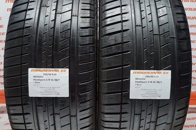 Подержанный летняя шина 245/40R19 Michelin Pilot Sport 3 FR XL 98/Y