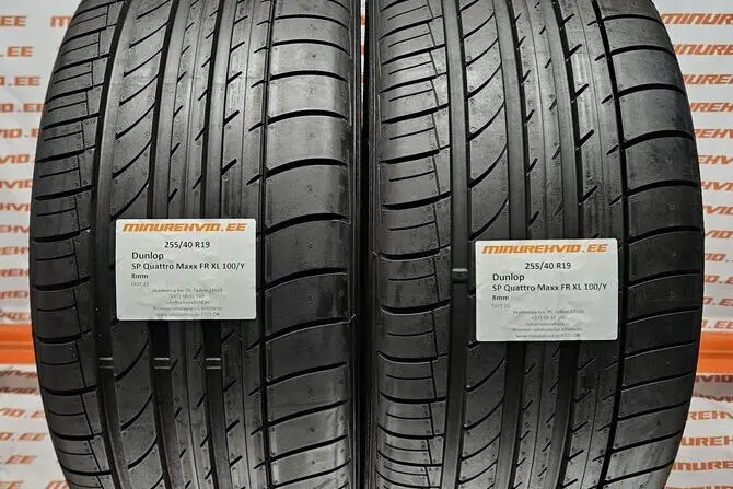 Подержанный летняя шина 255/40R19 Dunlop SP Quattro Maxx FR XL 100/Y